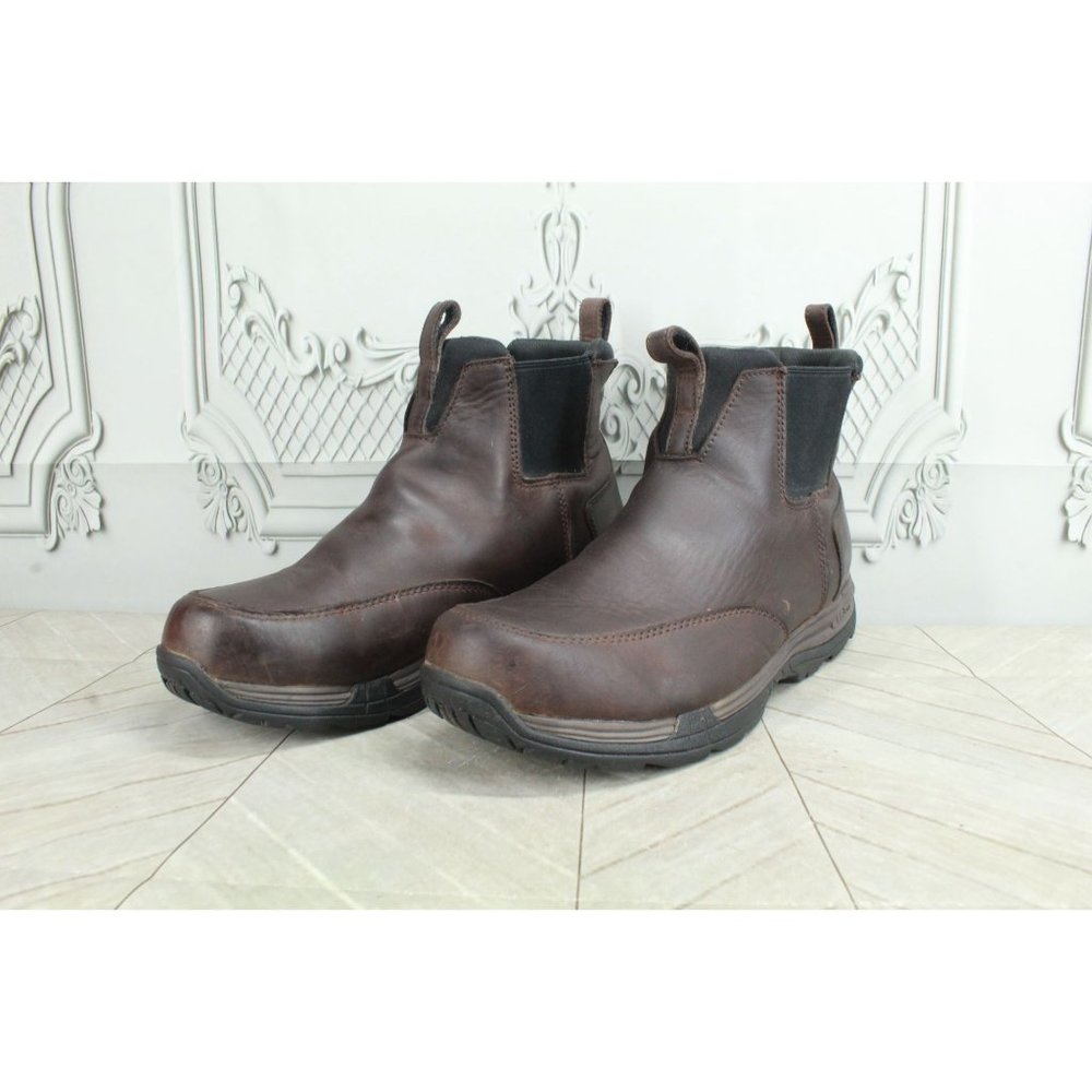 LL Bean Brown Leather Rugged Traverse Insulated Chelsea Trail Boots 11 M - Picture 2 of 10